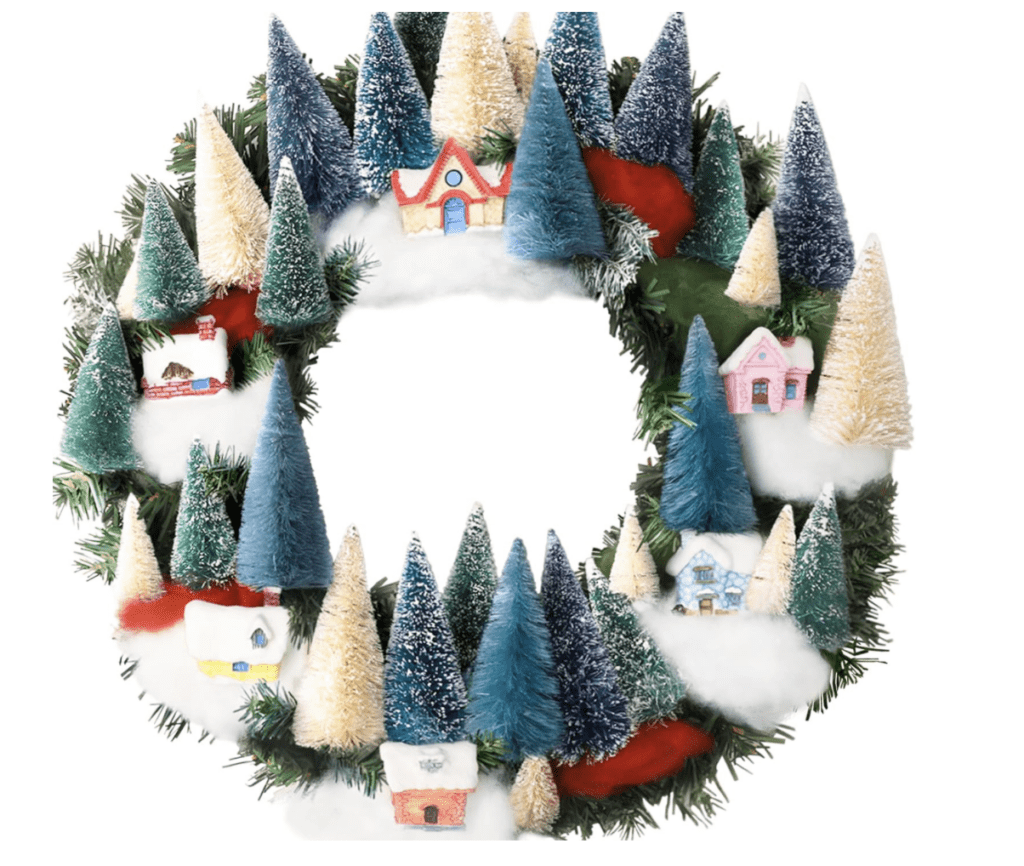 Christmas Village Wreath